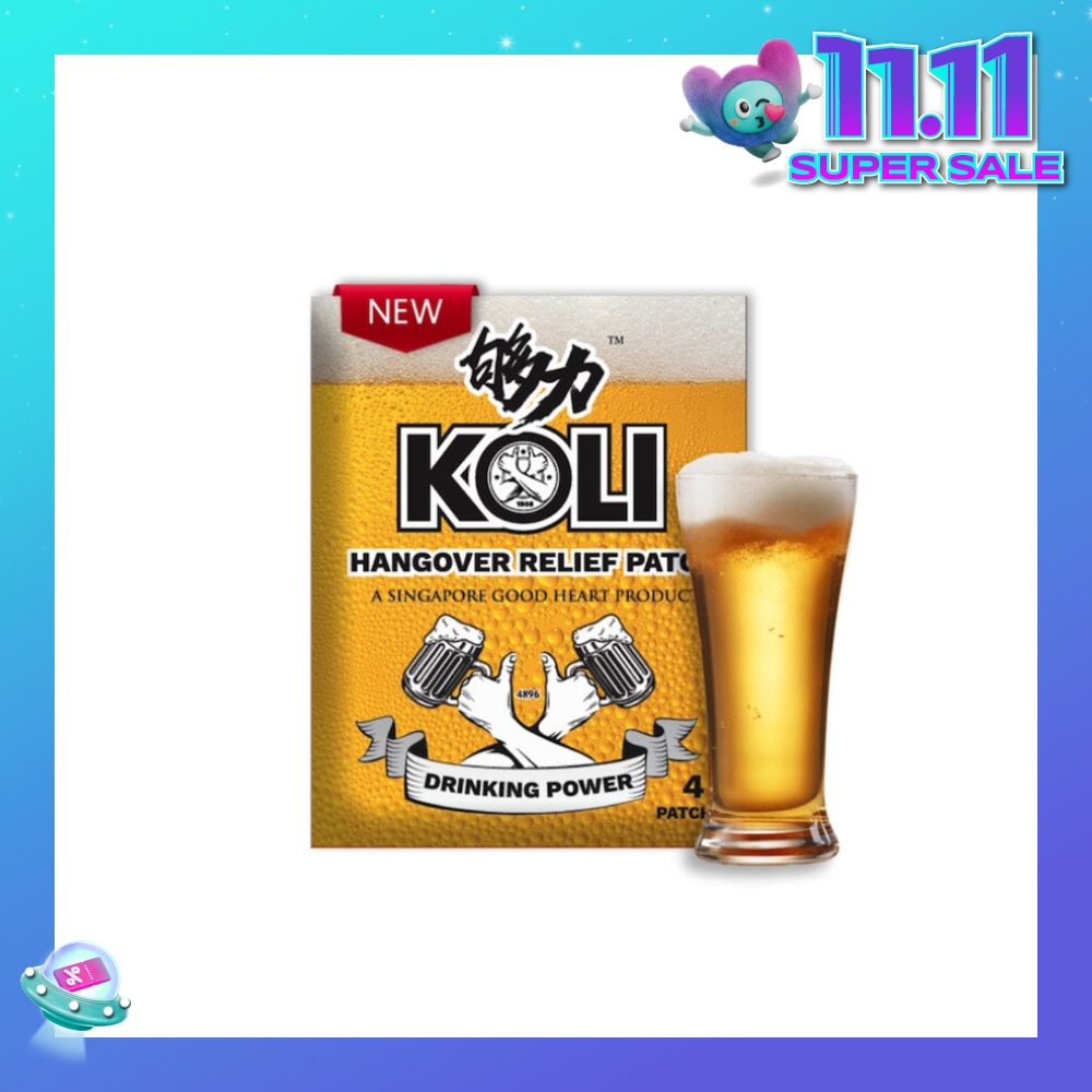Hangover Relief Patch (Combats After-Drinking Hangover Headache) 4s (Expiry: Aug`2026)