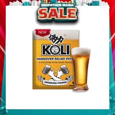 KOLI - Hangover Relief Patch (Combats After-Drinking Hangover Headache) 4s
