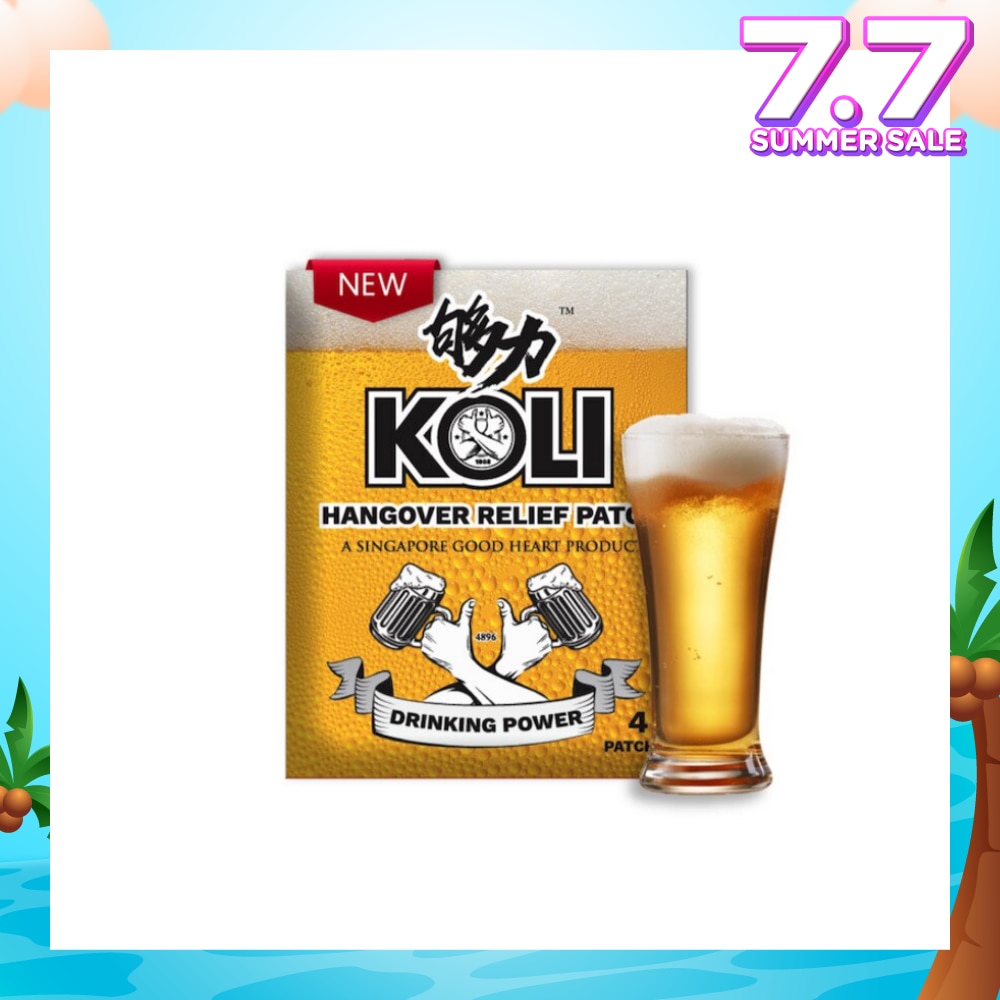 Hangover Relief Patch (Combats After-Drinking Hangover Headache) 4s