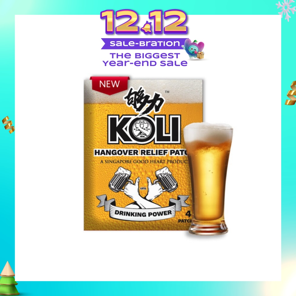 Hangover Relief Patch (Combats After-Drinking Hangover Headache) 4s (Expiry: Aug`2026)