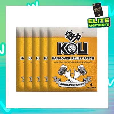 KOLI Hangover Relief Patch (Combats After-Drinking Hangover Headache) 20s
