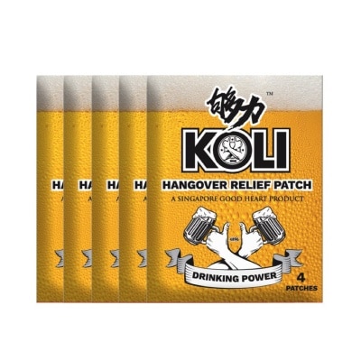 KOLI Hangover Relief Patch (Combats After-Drinking Hangover Headache) 20s