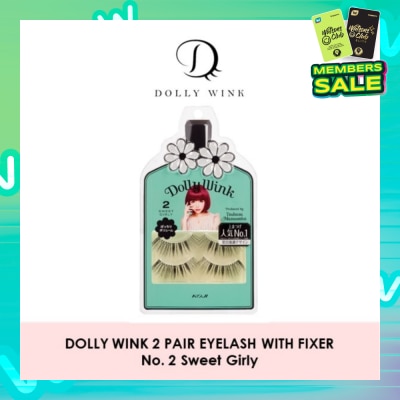 DOLLY WINK Eyelash With Fixer 02 Sweet Girly 2s