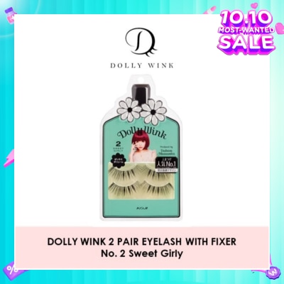 DOLLY WINK Eyelash With Fixer 02 Sweet Girly 2s