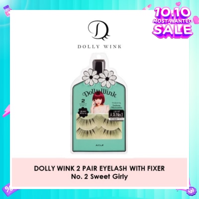 DOLLY WINK Eyelash With Fixer 02 Sweet Girly 2s