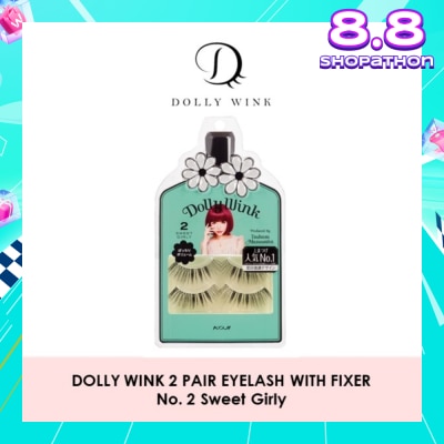 DOLLY WINK Eyelash With Fixer 02 Sweet Girly 2s