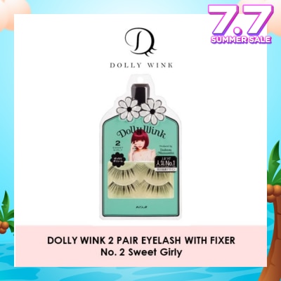 DOLLY WINK Eyelash With Fixer 02 Sweet Girly 2s