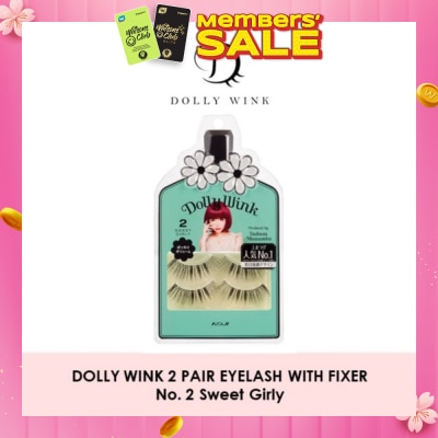 DOLLY WINK Eyelash With Fixer 02 Sweet Girly 2s