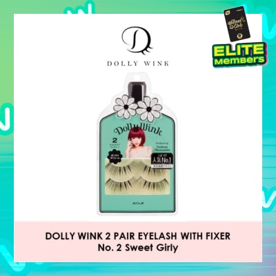 DOLLY WINK Eyelash With Fixer 02 Sweet Girly 2s