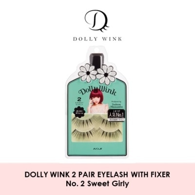 DOLLY WINK Eyelash With Fixer 02 Sweet Girly 2s