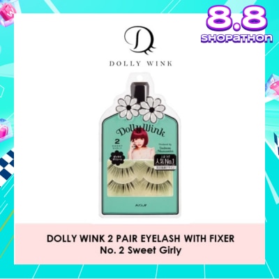 DOLLY WINK Eyelash With Fixer 02 Sweet Girly 2s