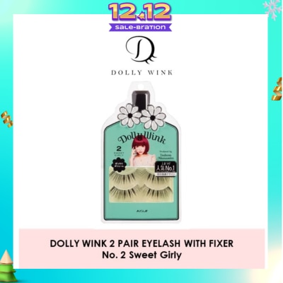 DOLLY WINK Eyelash With Fixer 02 Sweet Girly 2s