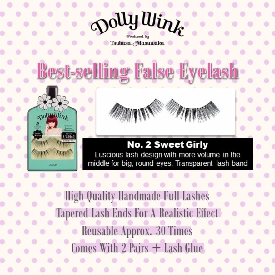 Eyelash With Fixer 02 Sweet Girly 2s