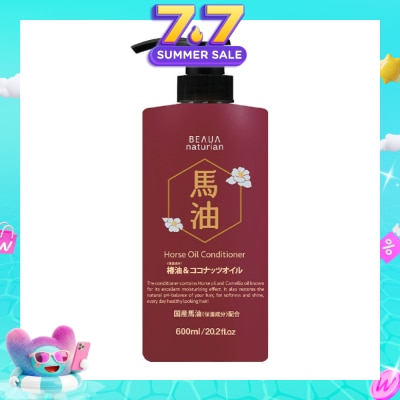 BEAUA - Horse Oil Moisturising Anti-Breakage Natural Conditioner (For Fuller, Stronger Tangle-Free Hair) 600ml