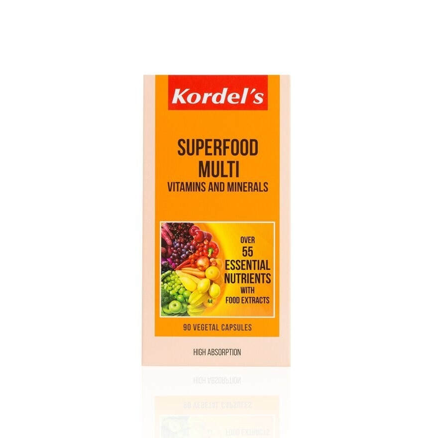 Superfood Multivitamins Vegetal Capsules (Support The Body’s Energy Levels, Immune Functions And Bone Health) 90s