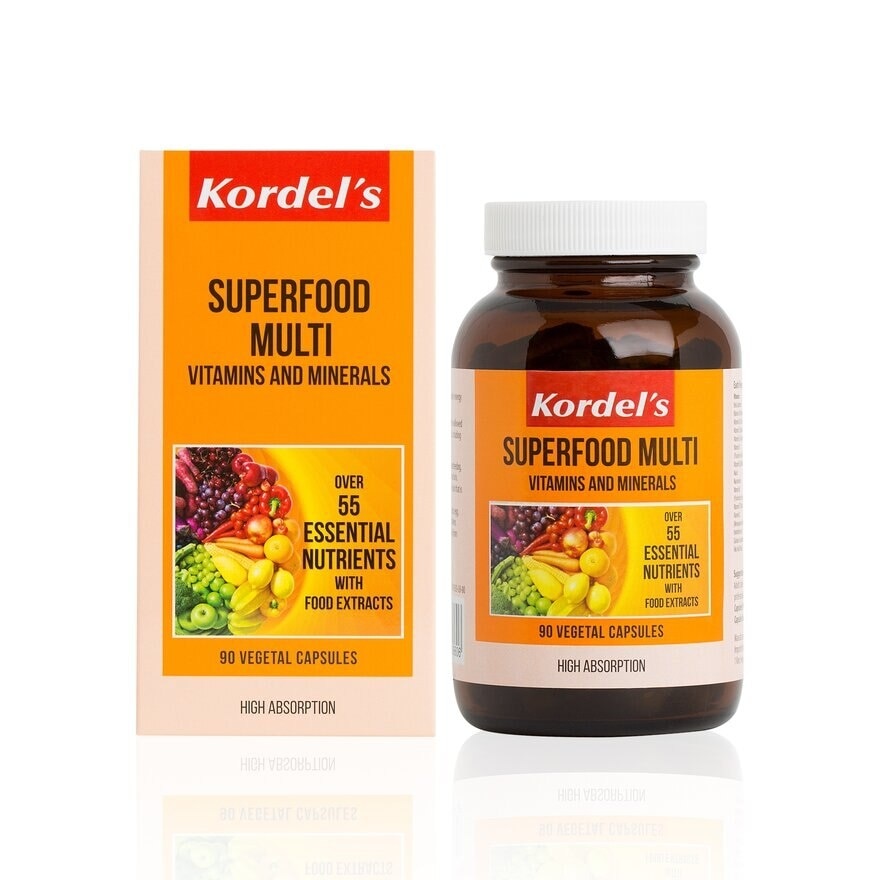 Superfood Multivitamins Vegetal Capsules (Support The Body’s Energy Levels, Immune Functions And Bone Health) 90s