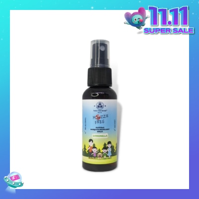 THREE STAR BRAND Natural Mozzie Free Natural Mosquito Repellent Spray Citronella (No Alcohol + No Deet) 50ml