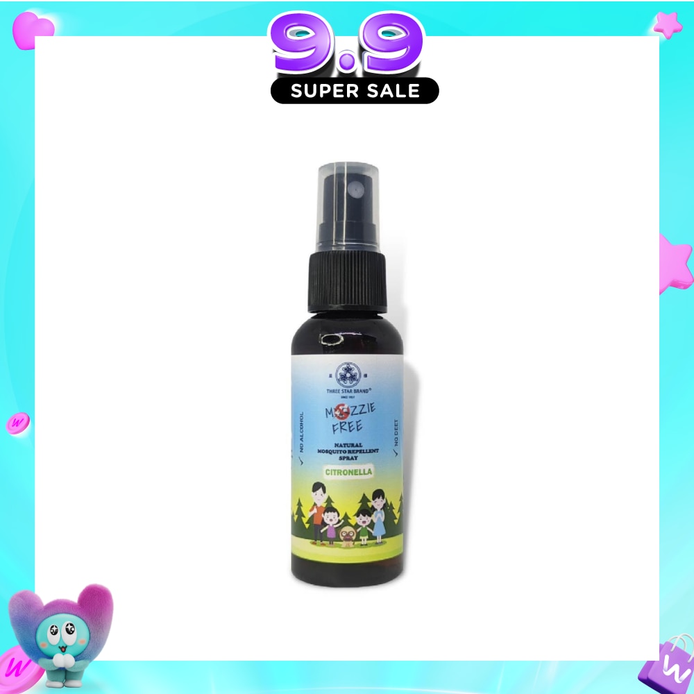 Natural Mozzie Free Natural Mosquito Repellent Spray Citronella (No Alcohol + No Deet) 50ml image