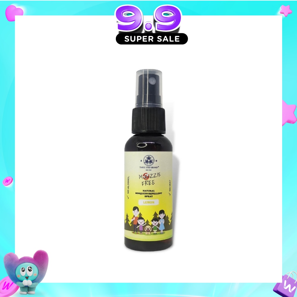 Natural Mozzie Free Natural Mosquito Repellent Spray Lemon (No Alcohol) 50ml image
