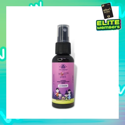 THREE STAR BRAND Natural Mozzie Free Natural Mosquito Repellent Spray Lavender (No Alcohol + No Deet) 50ml