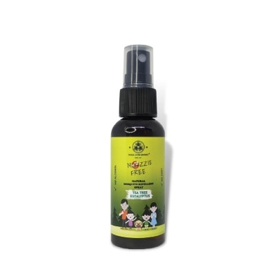 THREE STAR BRAND Natural Mozzie Free Natural Mosquito Repellent Spray Tea Tree Eucalyptus (No Alcohol + No Deet) 50ml