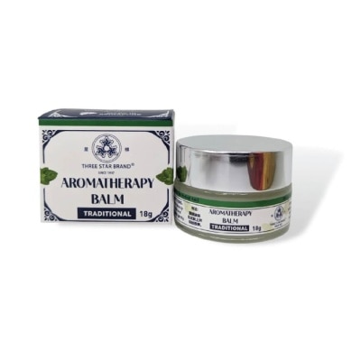 THREE STAR BRAND Aromatherapy Balm Traditional (Natural Ingredients with Therapeutic Benefits + Traditional Properties) 18g