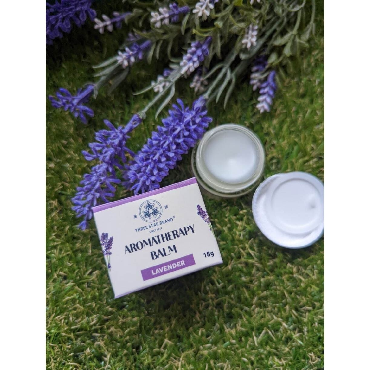 Aromatherapy Balm Lavender (Natural Ingredients with Therapeutic Benefits + Traditional Properties) 18g