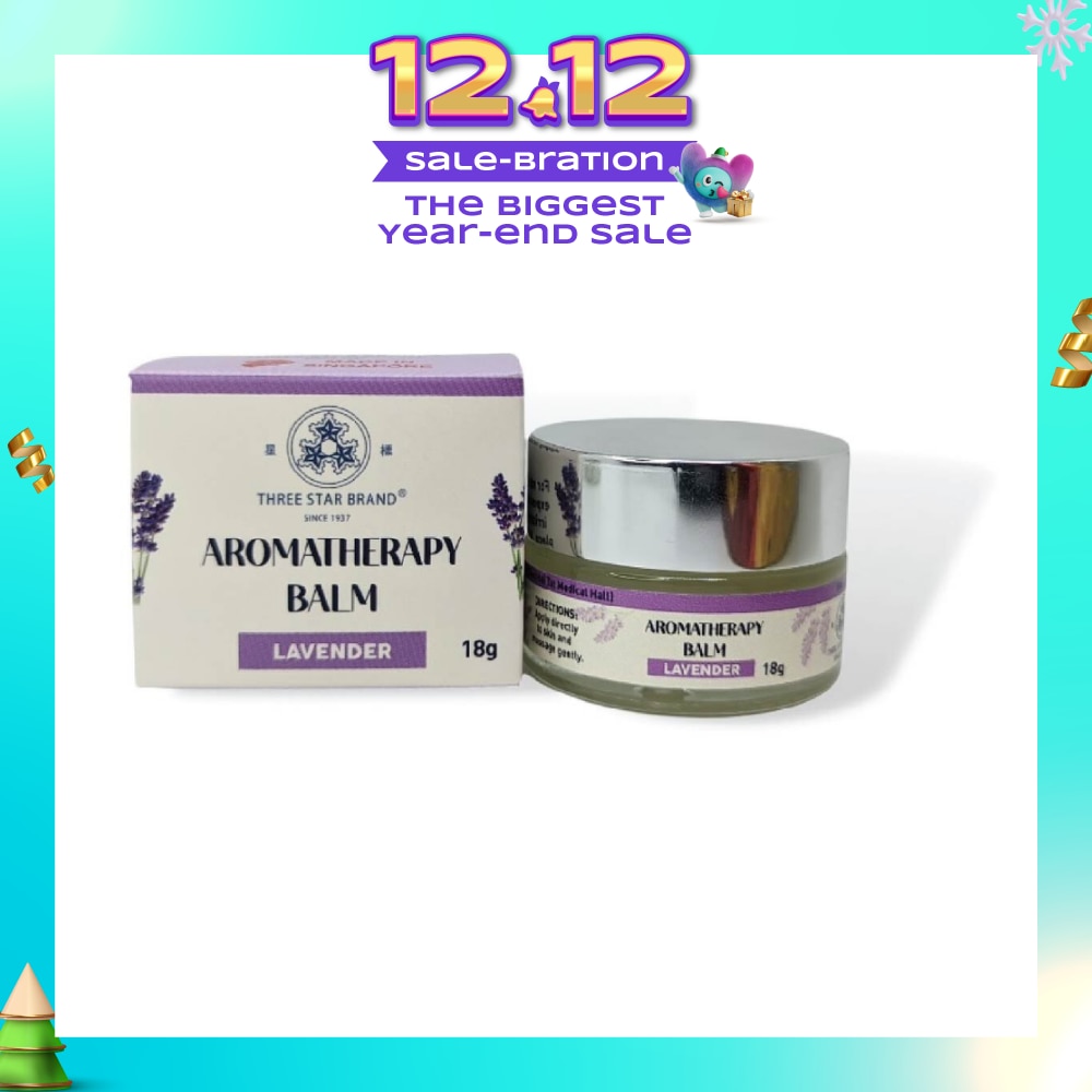 Aromatherapy Balm Lavender (Natural Ingredients with Therapeutic Benefits + Traditional Properties) 18g