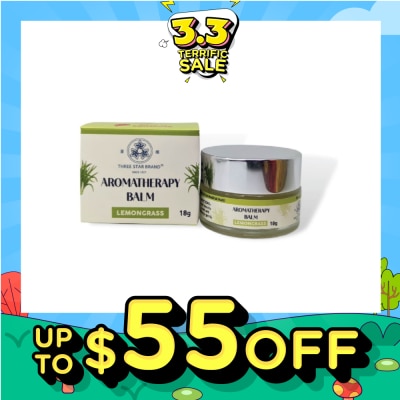 THREE STAR BRAND Aromatherapy Balm Lemongrass 18g