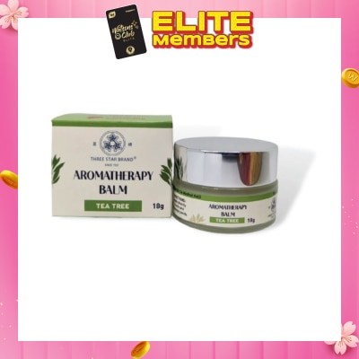 THREE STAR BRAND Aromatherapy Balm Tea Tree 18g (Expiry: Aug`2026)