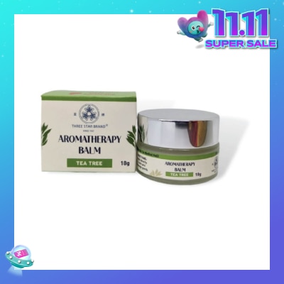 THREE STAR BRAND Aromatherapy Balm Tea Tree 18g (Expiry: Aug`2026)