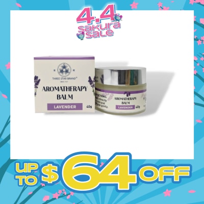 THREE STAR BRAND - Aromatherapy Balm Lavender 40g