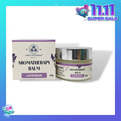 THREE STAR BRAND Aromatherapy Balm Lavender 40g