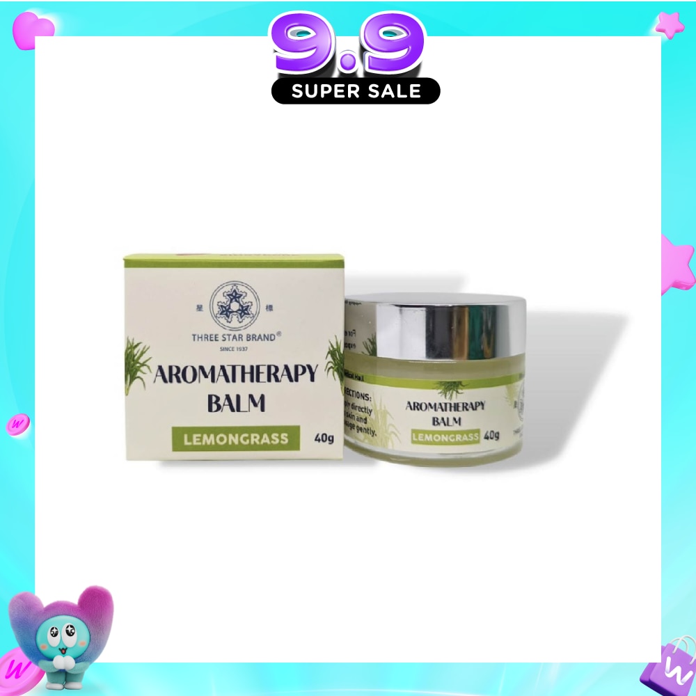 Aromatherapy Balm Lemongrass (Natural Ingredients with Therapeutic Benefits + Traditional Properties) 40g image