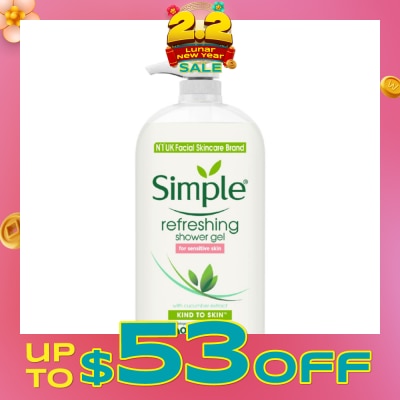SIMPLE Kind To Skin Refreshing Shower Gel 1L