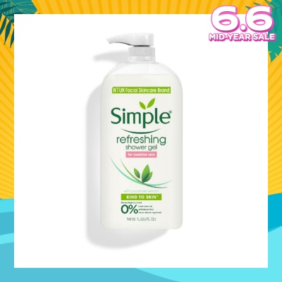 SIMPLE Kind To Skin Refreshing Shower Gel 1L