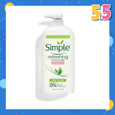 SIMPLE Kind To Skin Refreshing Shower Gel 1L