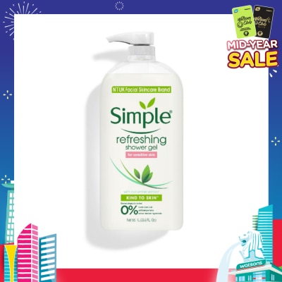 SIMPLE Kind To Skin Refreshing Shower Gel 1L
