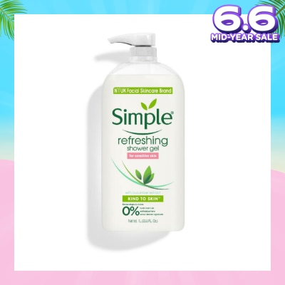 SIMPLE Kind To Skin Refreshing Shower Gel 1L