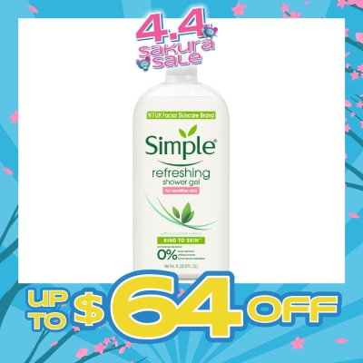 SIMPLE - Kind To Skin Refreshing Shower Gel 1L