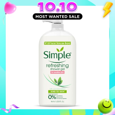 SIMPLE Kind To Skin Refreshing Shower Gel 1L image