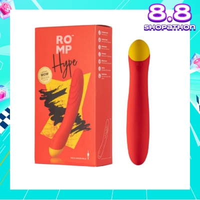 ROMP Hype G-Sport Vibrator For Women (Rechargeable + Waterproof + 6 Intensity Vibration Mode) 1s