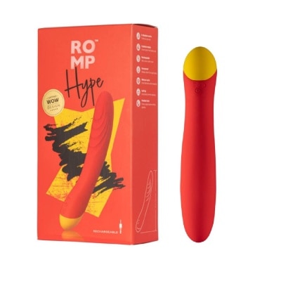 ROMP Hype G-Sport Vibrator For Women (Rechargeable + Waterproof + 6 Intensity Vibration Mode) 1s