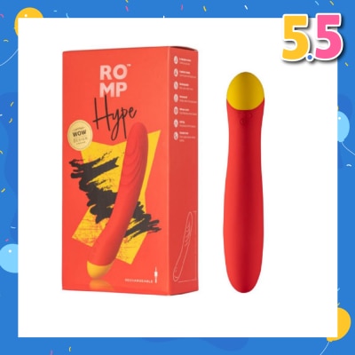 ROMP Hype G-Sport Vibrator For Women (Rechargeable + Waterproof + 6 Intensity Vibration Mode) 1s