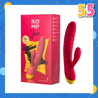 ROMP Jazz Rabbit Vibrator For Women (Rechargeable + Waterproof + 6 Intensity Vibration Mode) 1s