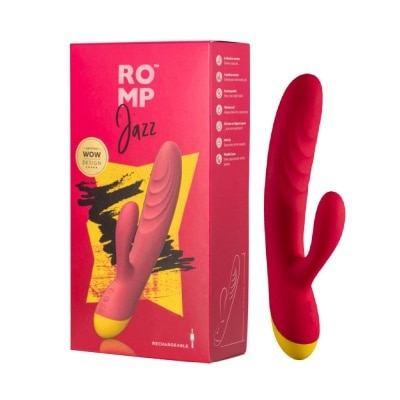 ROMP Jazz Rabbit Vibrator For Women (Rechargeable + Waterproof + 6 Intensity Vibration Mode) 1s