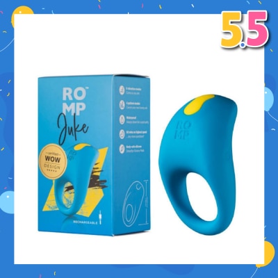 ROMP Juke Rechargeable Vibrating Ring For Men (Waterproof + 6 Intensity Vibration Mode) 1s