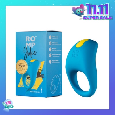 ROMP Juke Rechargeable Vibrating Ring For Men (Waterproof + 6 Intensity Vibration Mode) 1s