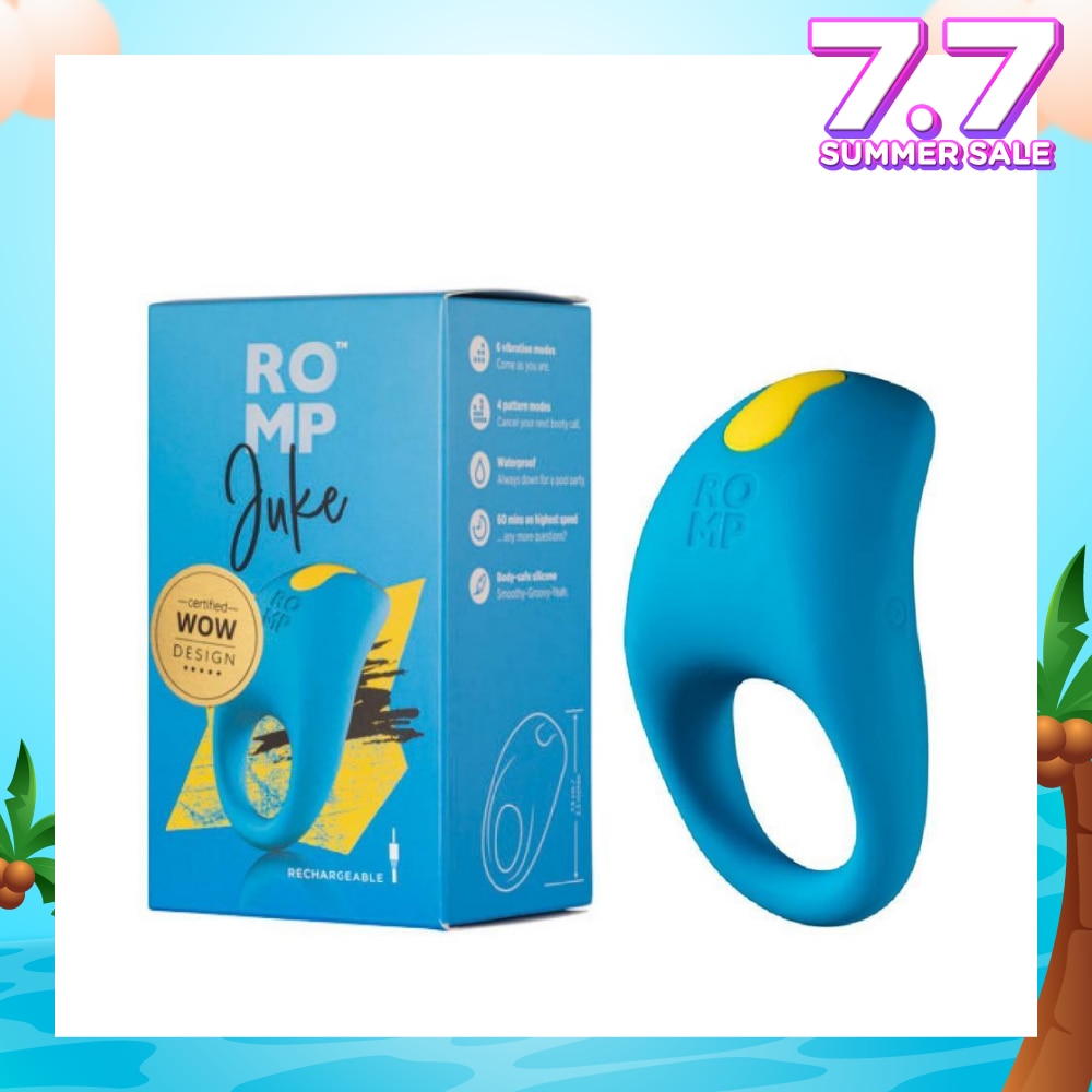 Juke Rechargeable Vibrating Ring For Men (Waterproof + 6 Intensity Vibration Mode) 1s
