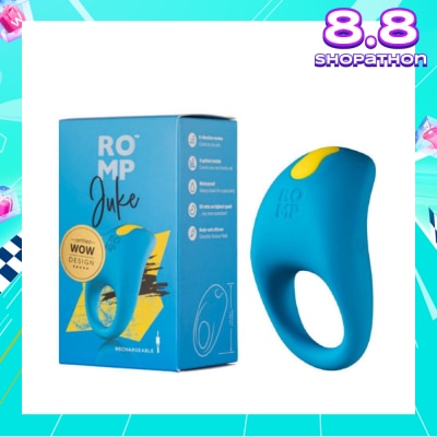 ROMP Juke Rechargeable Vibrating Ring For Men (Waterproof + 6 Intensity Vibration Mode) 1s
